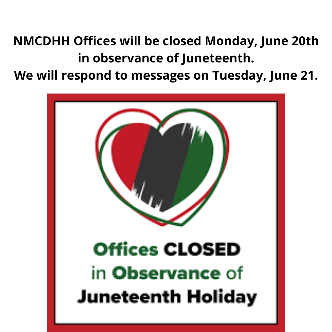 HolidayNMCDHH Offices Closed NM Commission for Deaf and